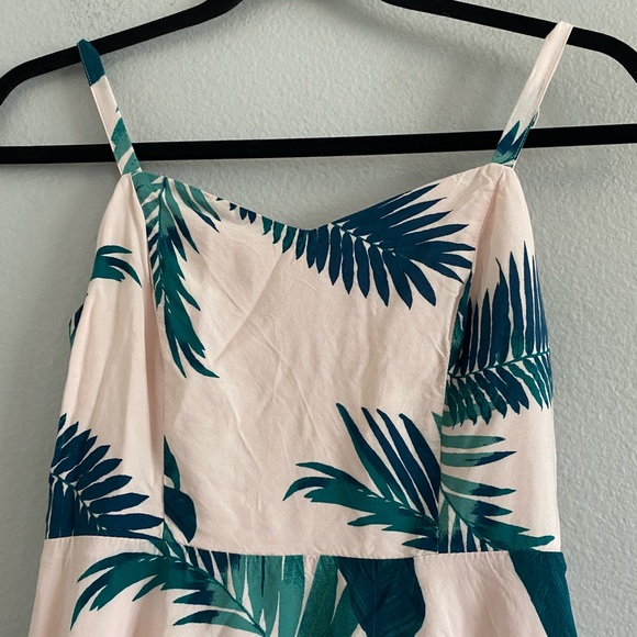 Old Navy Pink Tropical Skater Dress Sz Small - Picture 2 of 4